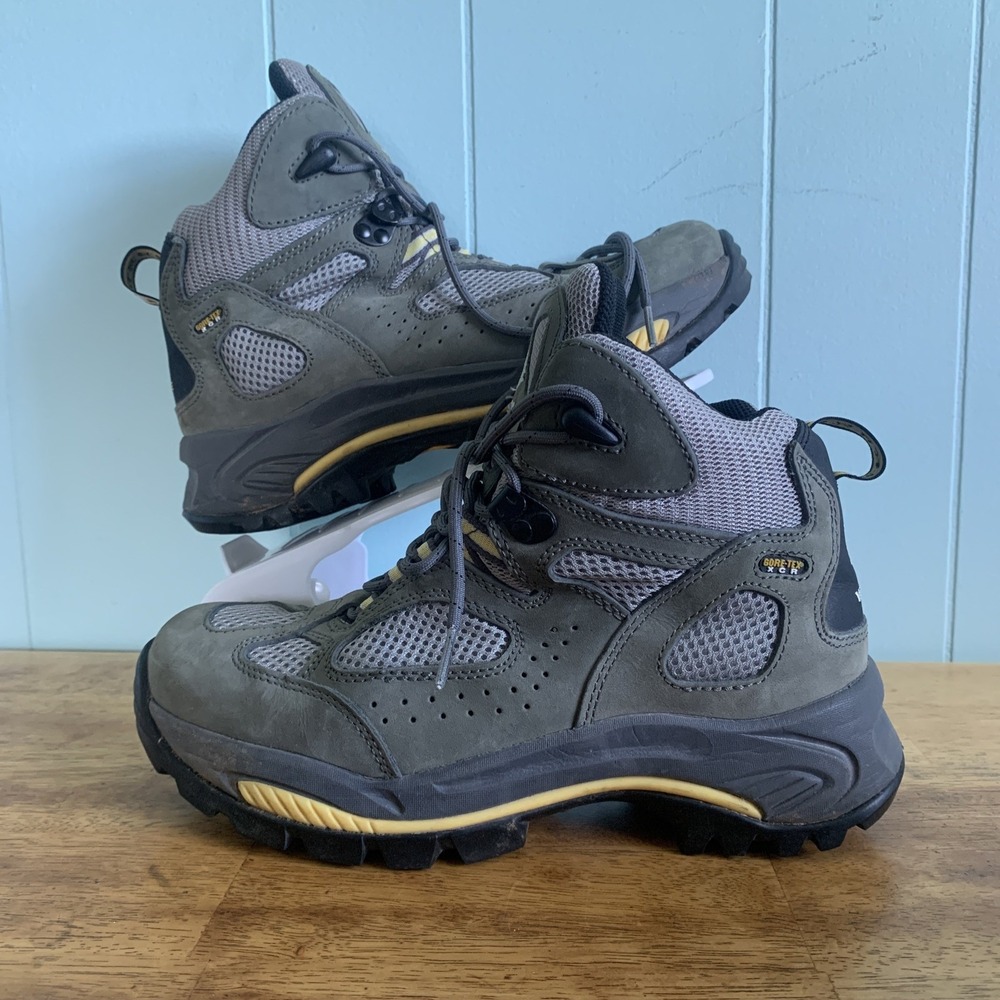 Vasque Women's Breeze Gore Tex XCR Leather Hiking Trail Green Boots 7463 Sz 9